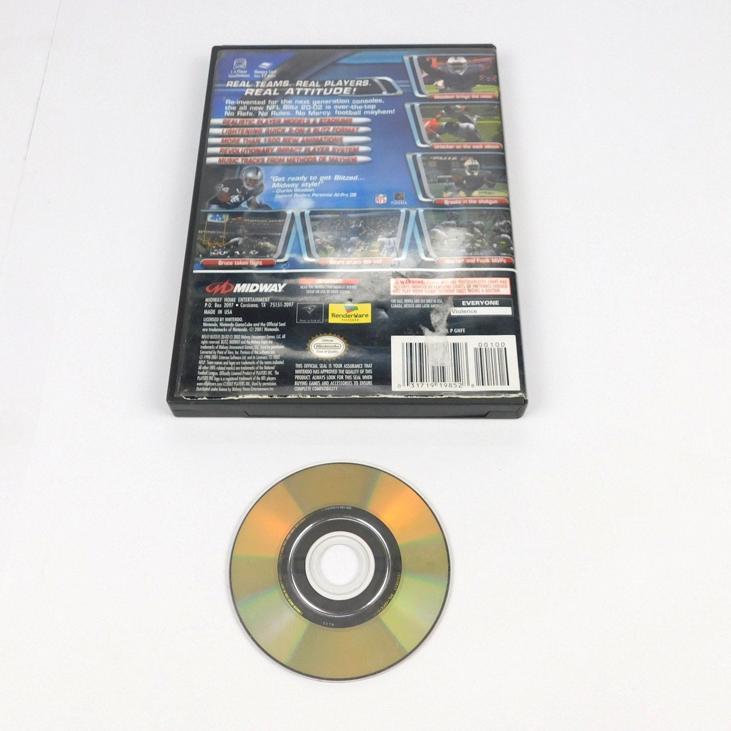 NFL Blitz 2002 Nintendo Gamecube Tested Working Game And Case No Manual