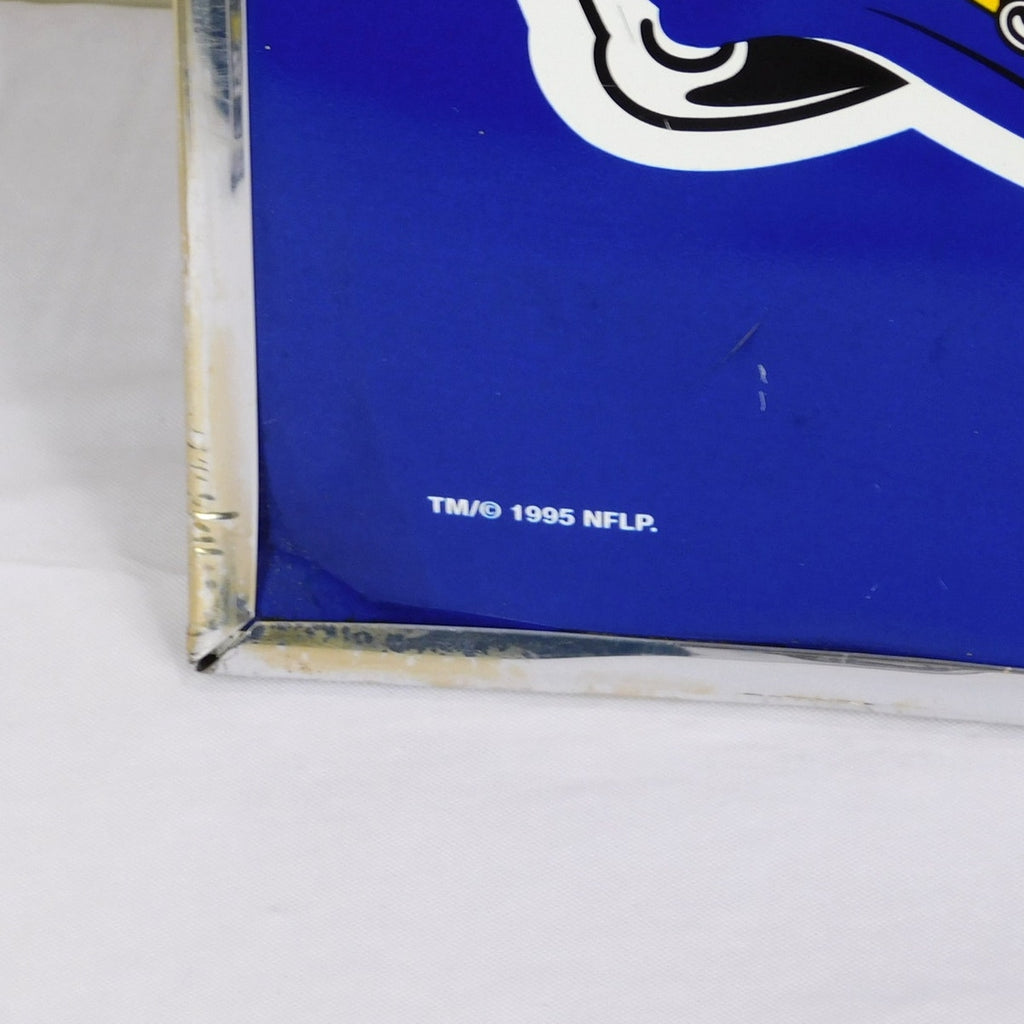 Vintage St Louis Rams Bar Sign 1995 Blue Yellow Cleaned 19x14 Early STL Era