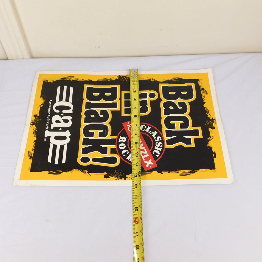 Boston Bruins 2011 Stanley Cup Parade Sign Back In Black 100.7 WZLX 19x13