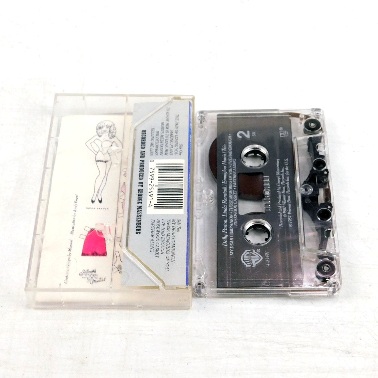 Dolly Parton Trio Cassette Tested Linda Ronstadt Emmylou Harris 1987 Warner Bros