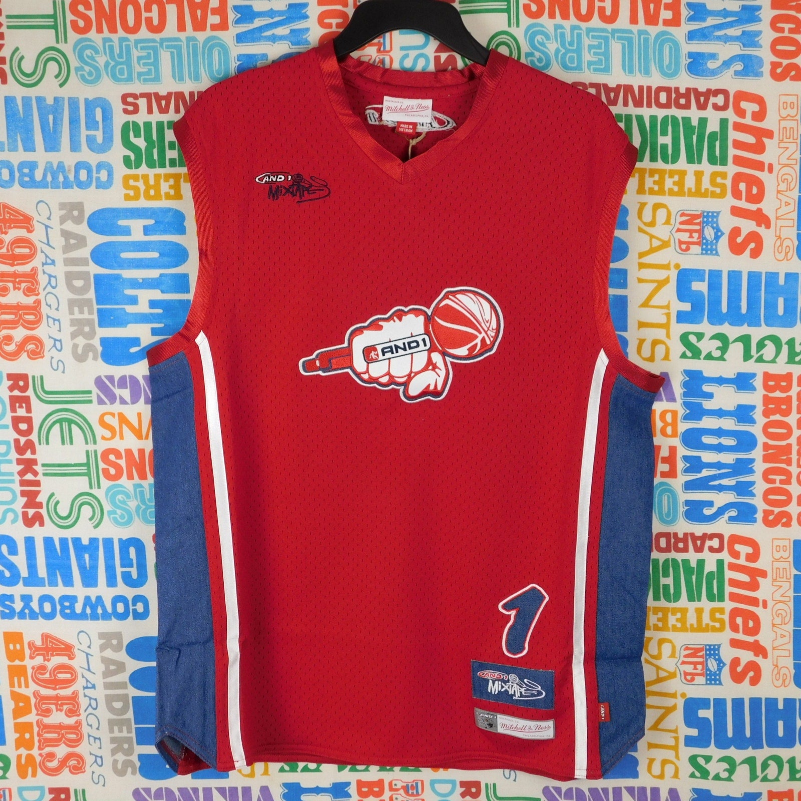 Mitchell & Ness AND1 Mixtape Basketball Jersey - Size M