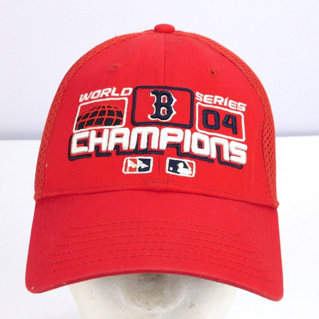 2004 Boston Red Sox World Series Champions New Era Mesh Hat Cap MLB OSFA Red
