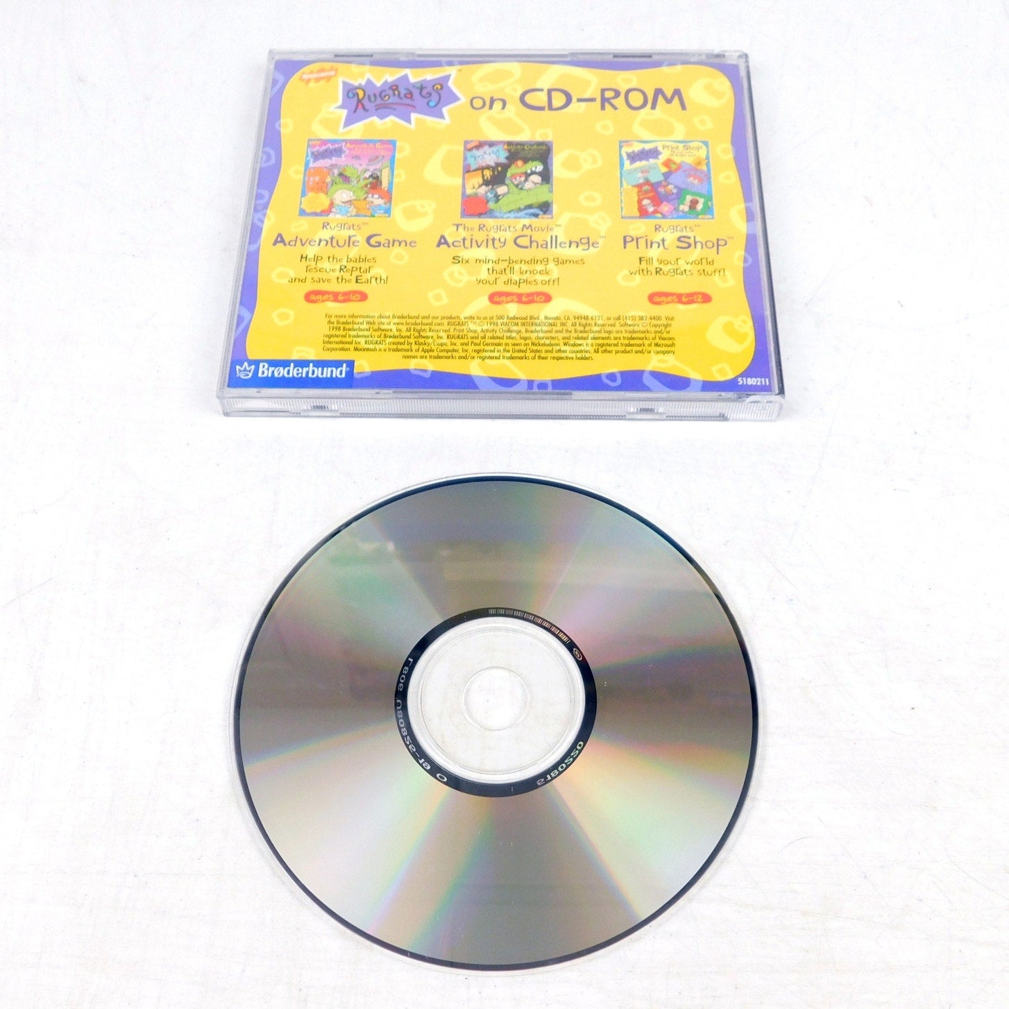 Rugrats Movie Activity Challenge PC CD ROM Tested Complete 1998 Nickelodeon