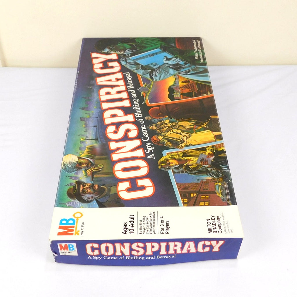 Vintage Milton Bradley Conspiracy Board Game Complete In Box 1982 Spy Mystery