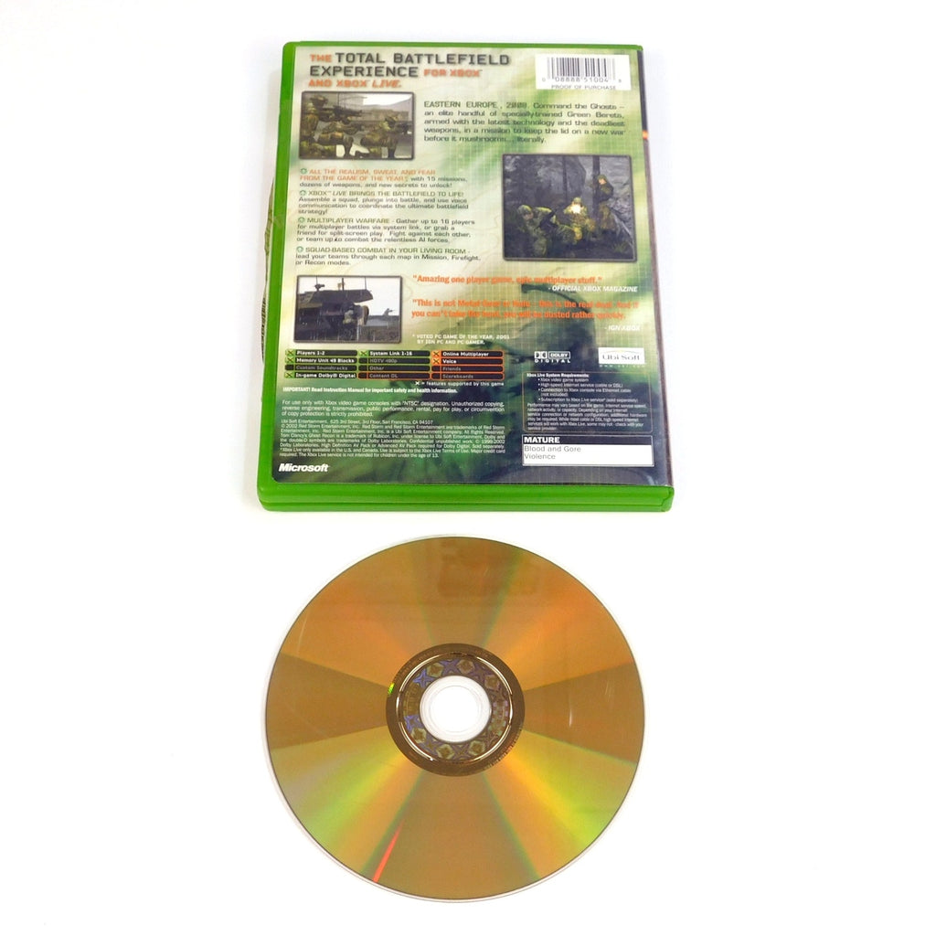 Tom Clancy's Ghost Recon Original Xbox 2002 No Manual Tested Working Ubisoft