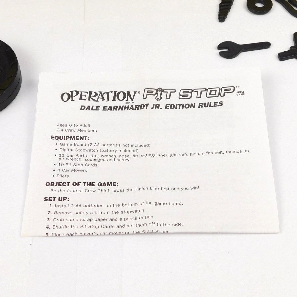 Operation Pit Stop Dale Earnhardt Jr Edition Board Game Complete In Box 2004