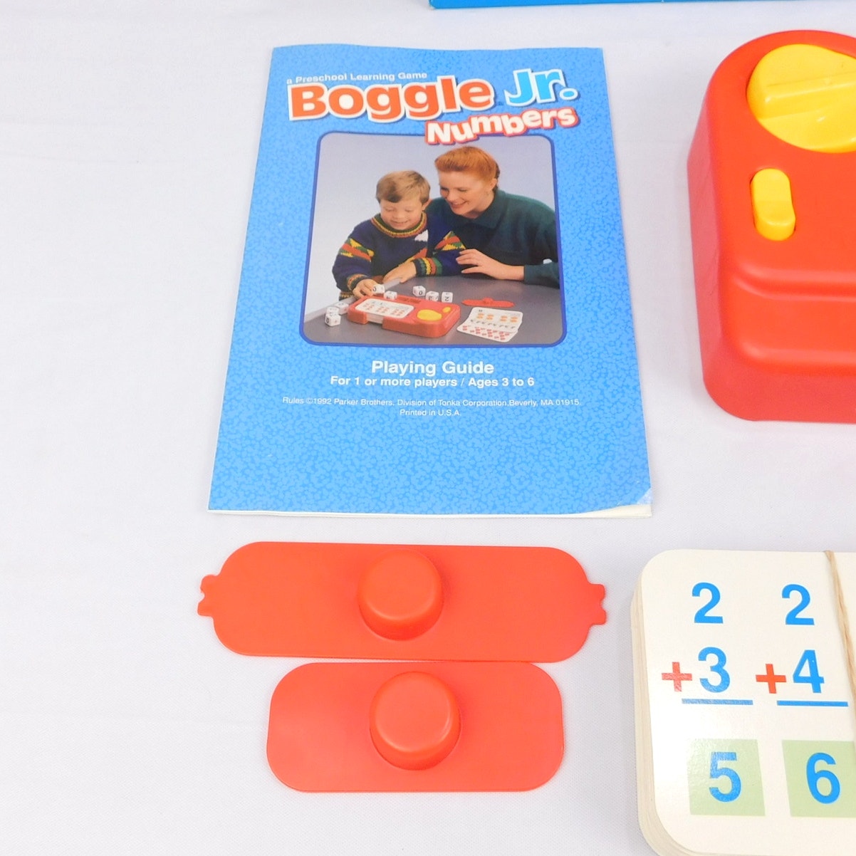 Boggle Jr Numbers Game Complete In Box Parker Brothers Vintage 1992