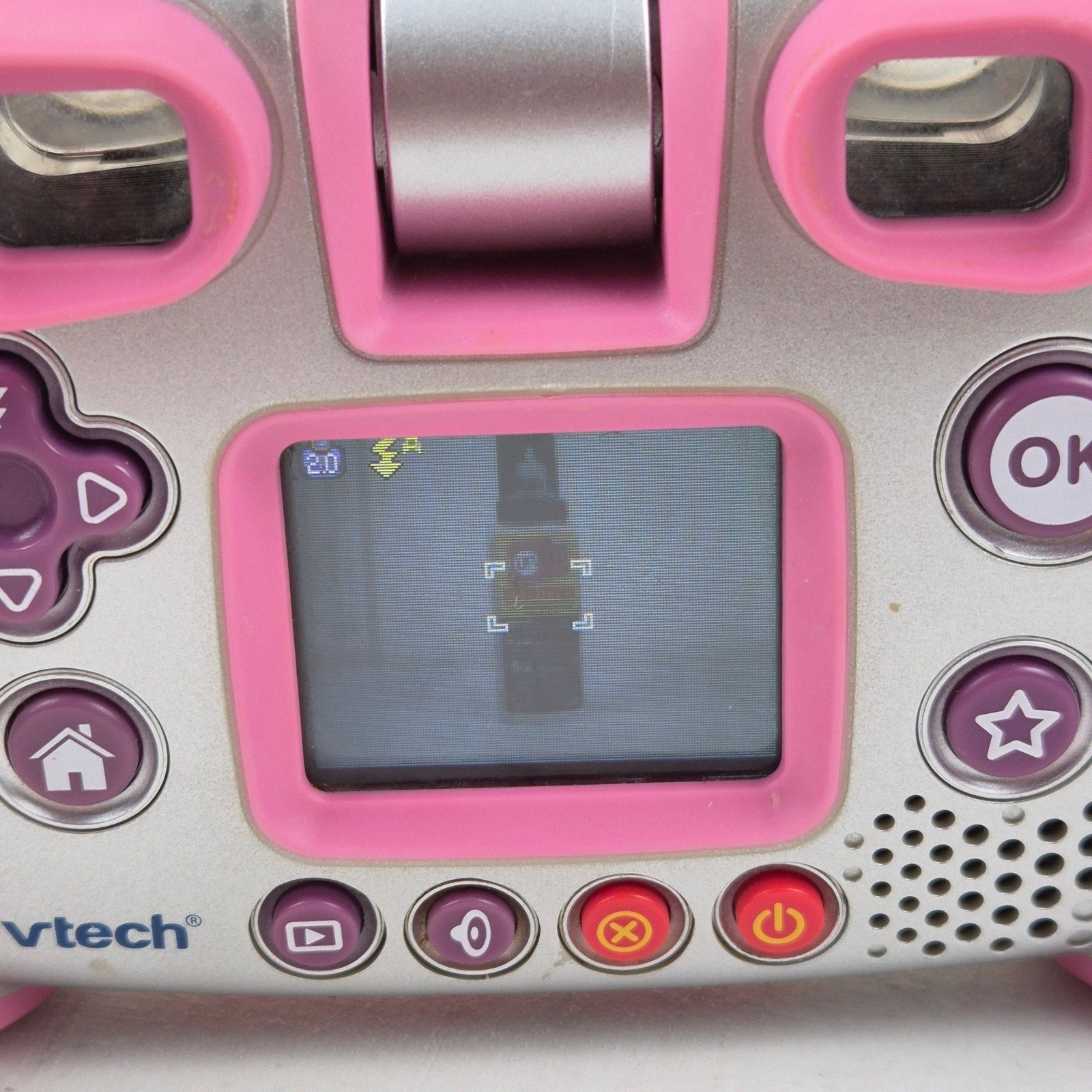 VTech Kidizoom Digital Camera Tested Working Pink 2 Megapixels 4x Zoom