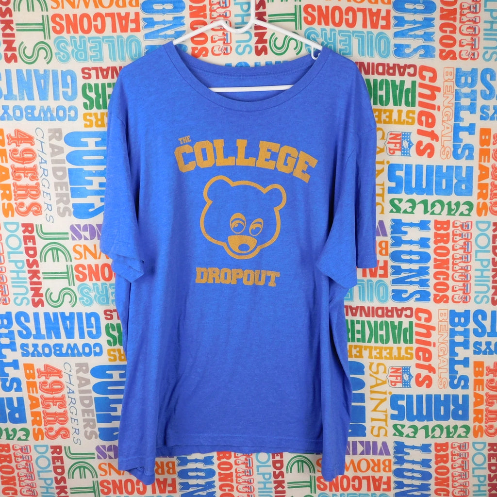 Kanye West College Dropout Bear Graphic T Shirt - Size 2XL