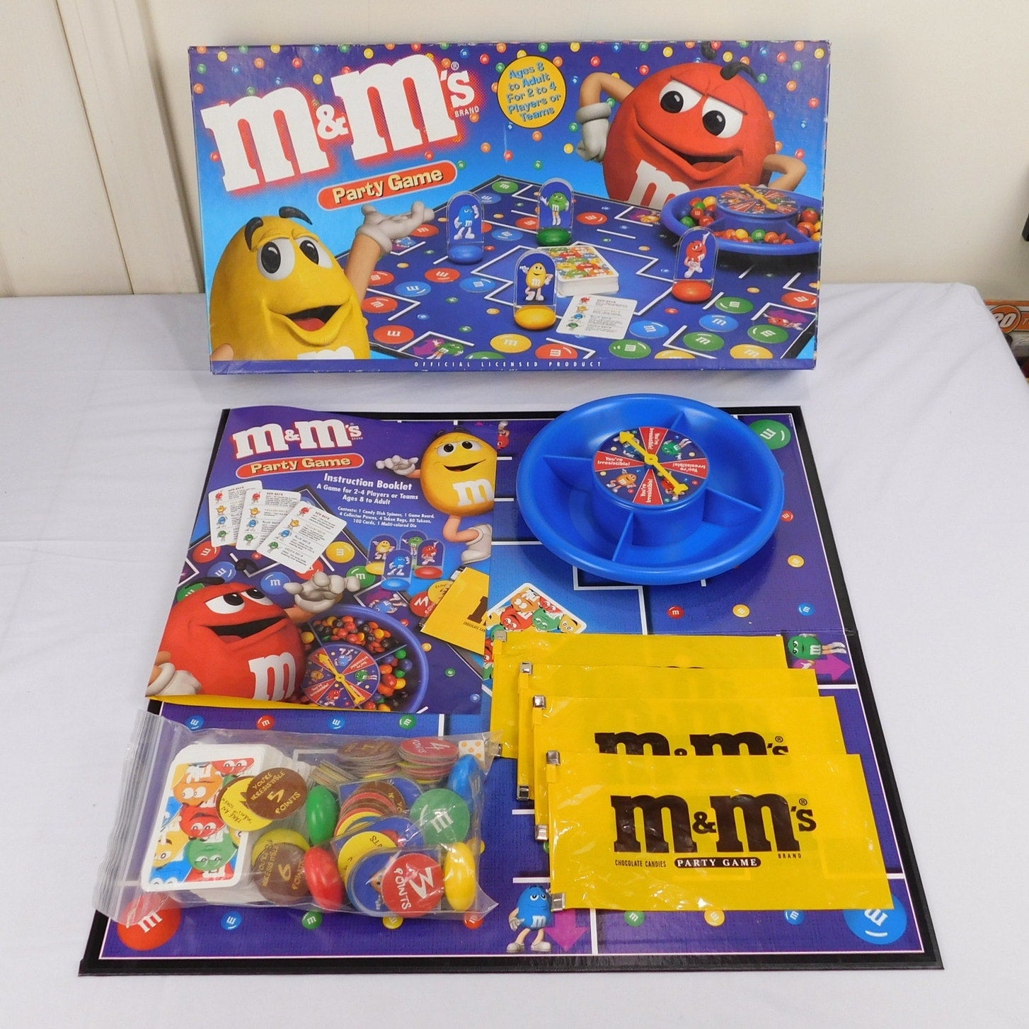 M&Ms Party Game Board Game Complete In Box Roseart 1999