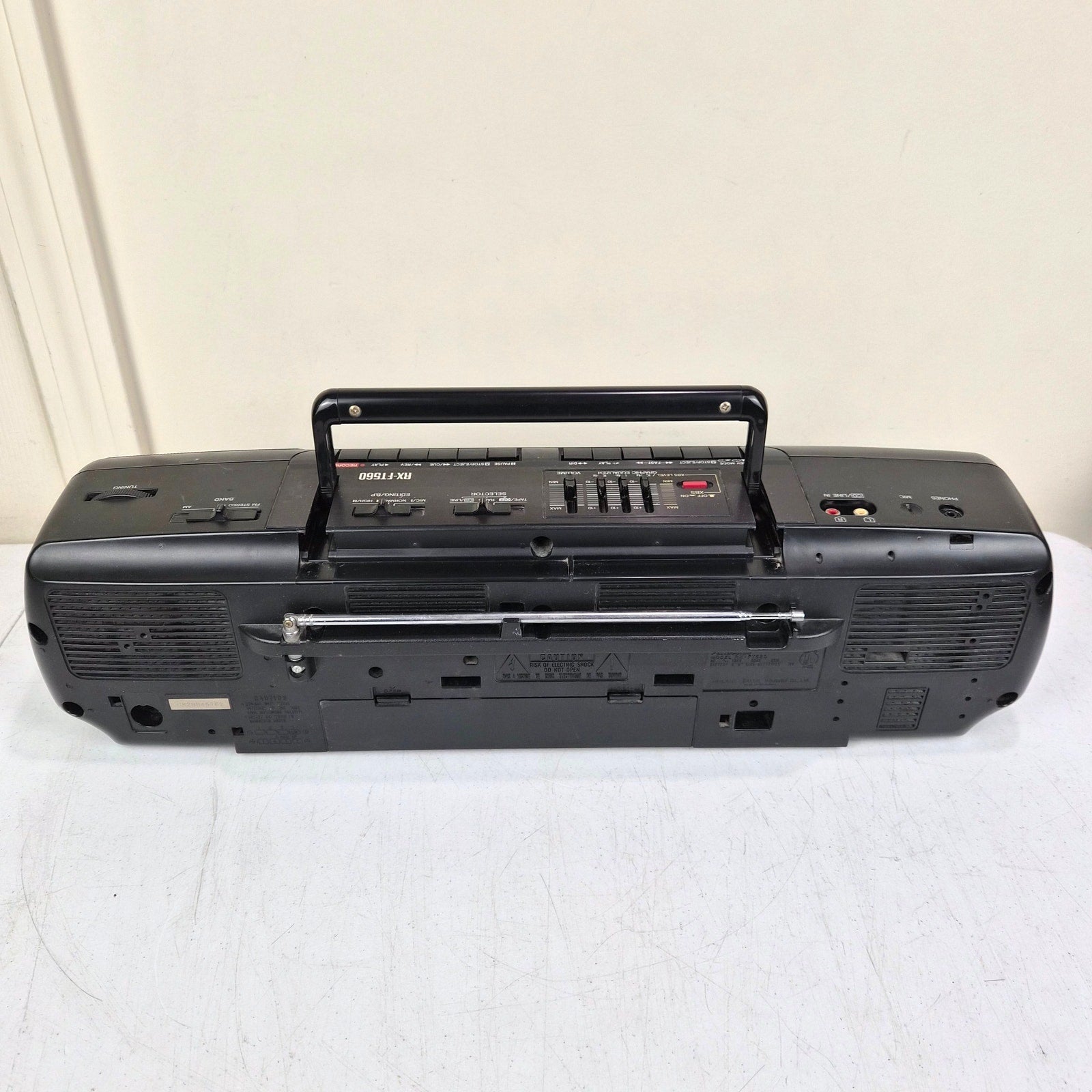 Panasonic RX-FT560 Portable Stereo Boombox Dual Cassette Tested Serviced Vintage
