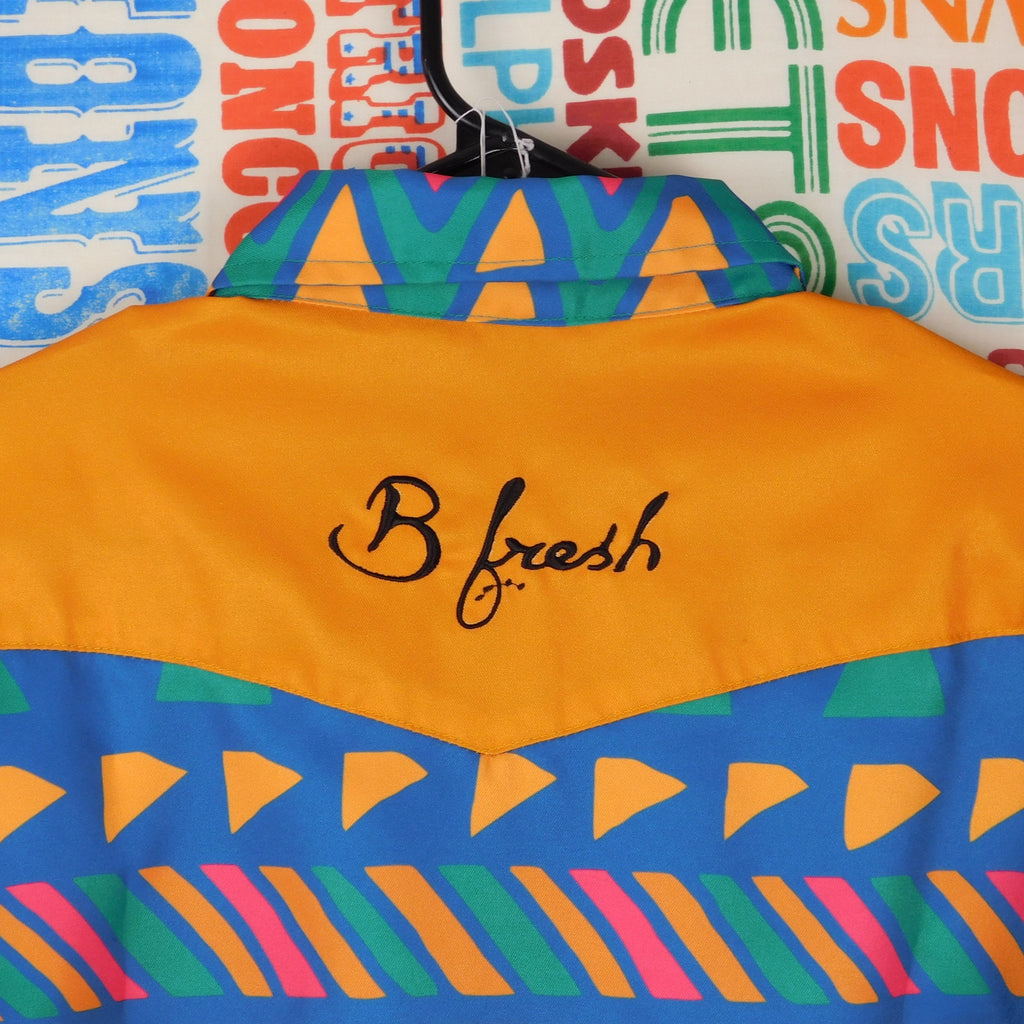 B Fresh Gear "The Jazzy J" Pearl Snap Collared Shirt - Size M