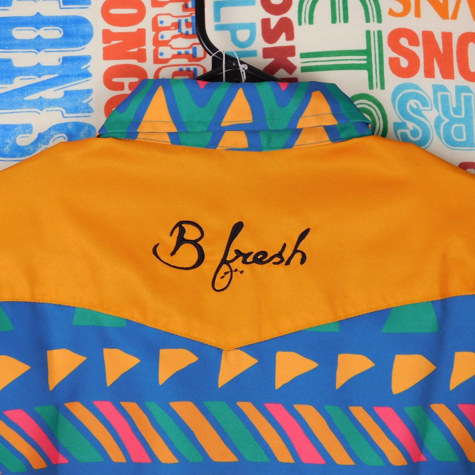 B Fresh Gear "The Jazzy J" Pearl Snap Collared Shirt - Size M