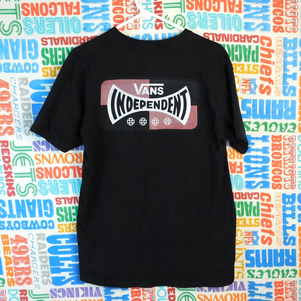 Vans x Independent Trucks T Shirt Mens Medium Black Skateboarding Skate Graphic