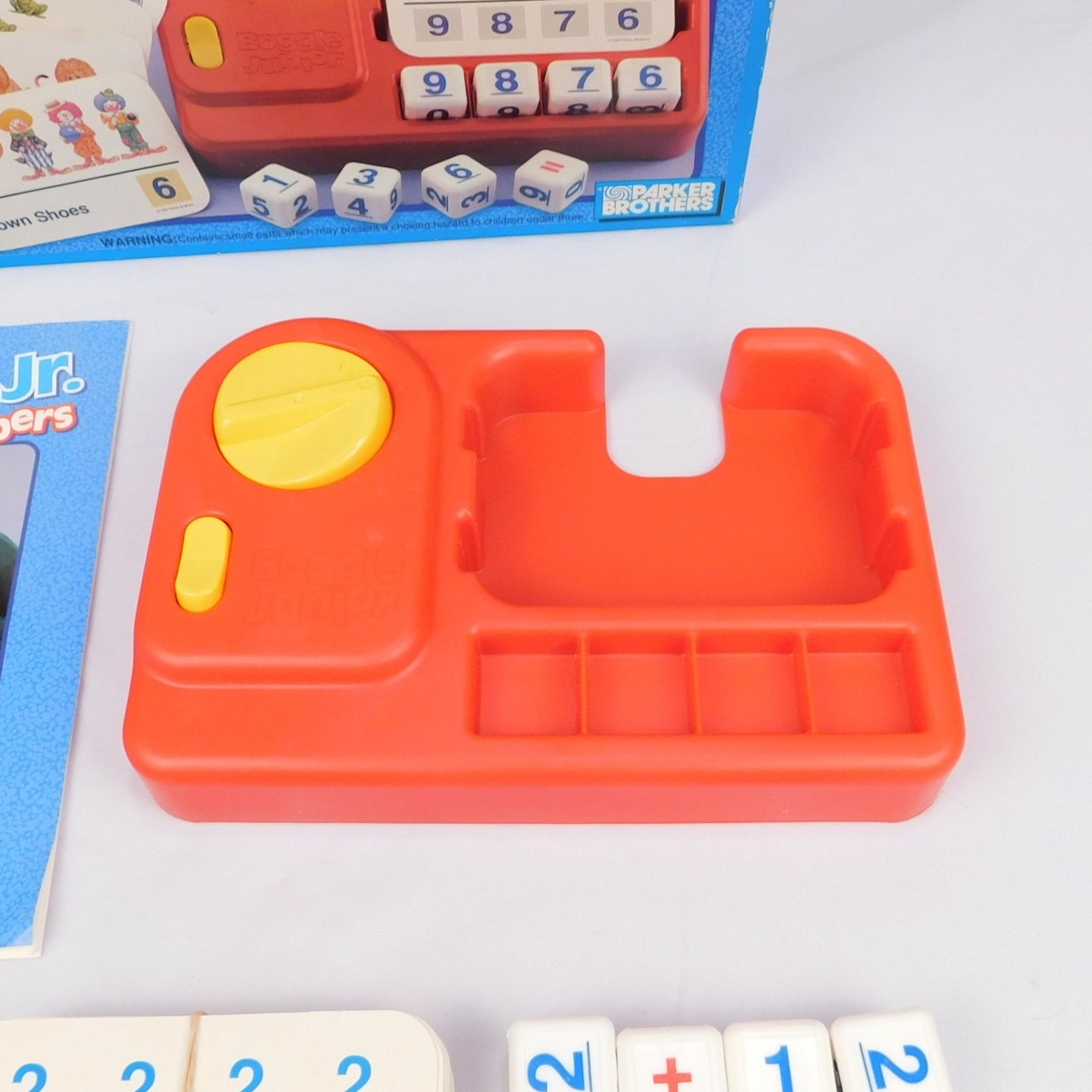 Boggle Jr Numbers Game Complete In Box Parker Brothers Vintage 1992