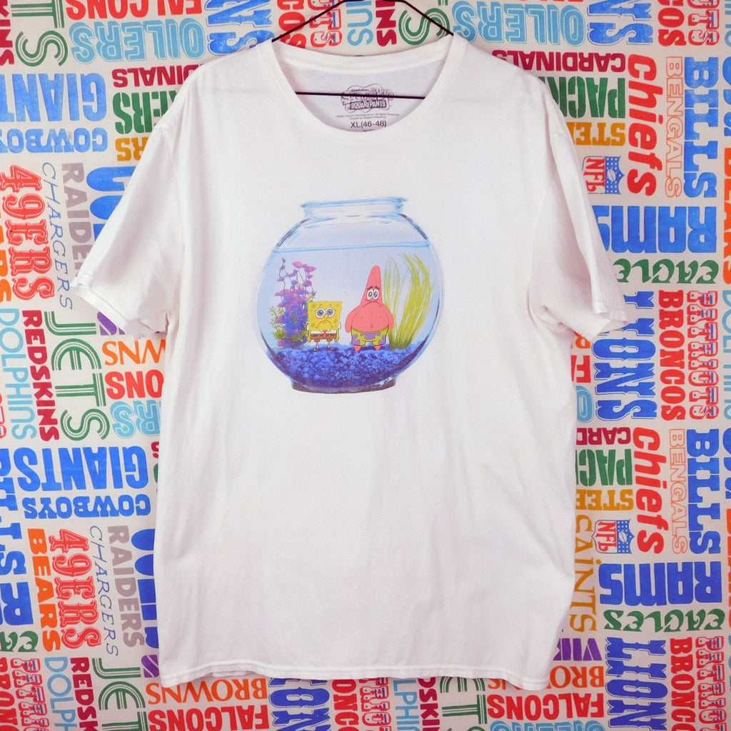 Spongebob Squarepants Fishbowl Graphic T Shirt - Size XL
