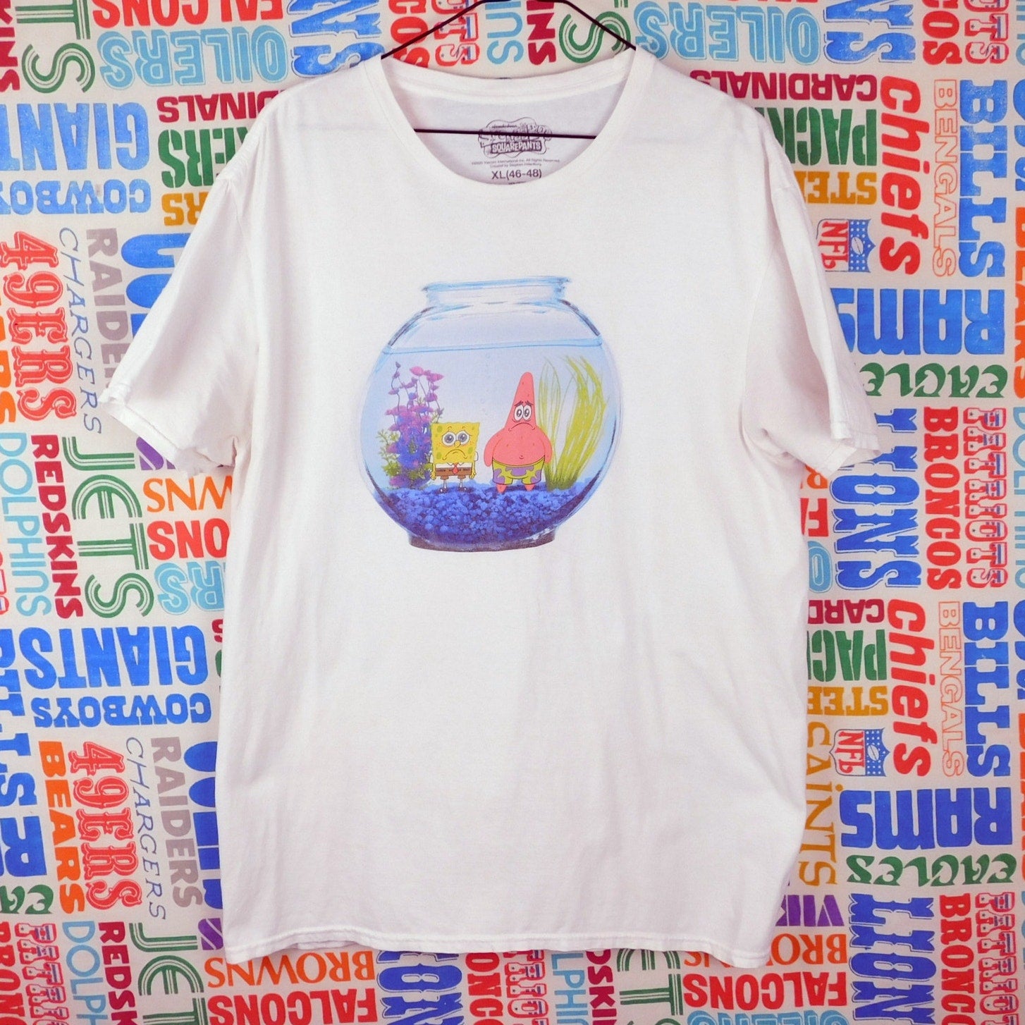 Spongebob Squarepants Fishbowl Graphic T Shirt - Size XL