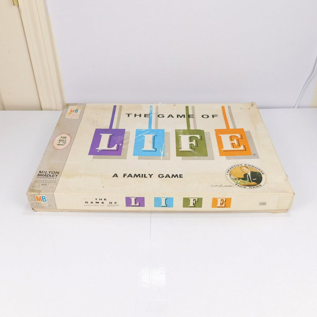 Vintage 1960 Milton Bradley The Game of Life Board Game Complete Art Linkletter