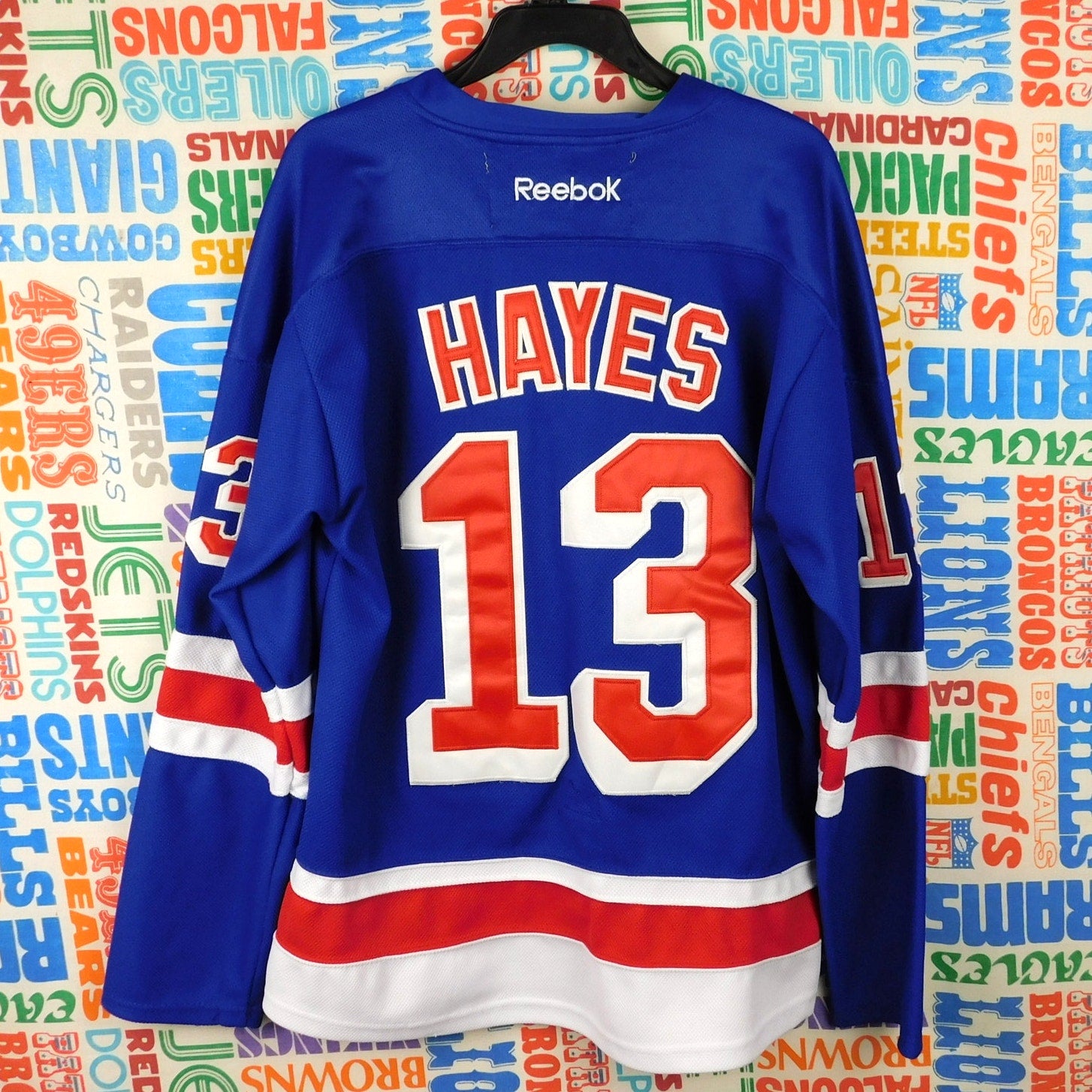 Reebok New York Rangers Kevin Hayes Hockey Jersey - Size 48