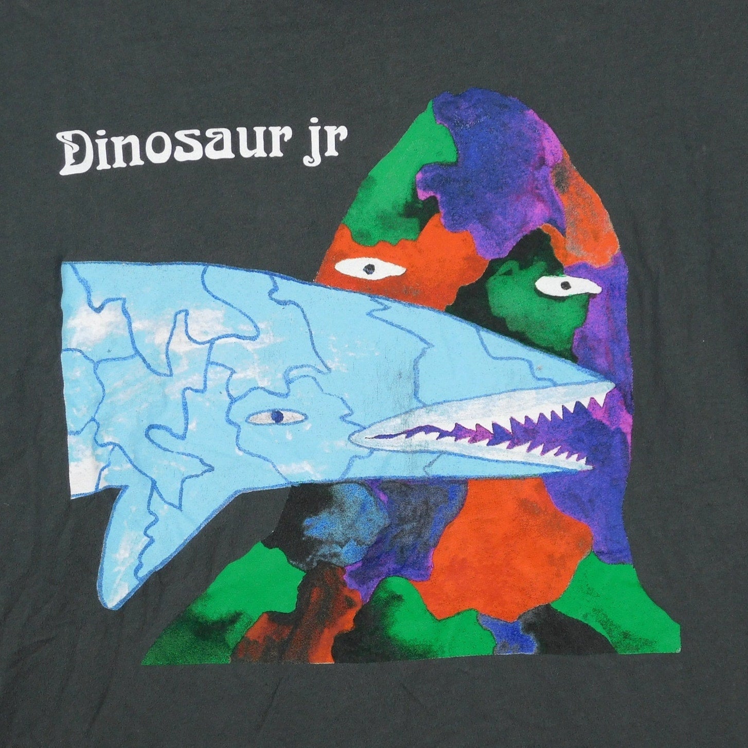 Dinosaur Jr Fish Food Tour T Shirt (Modern Print) - Size L