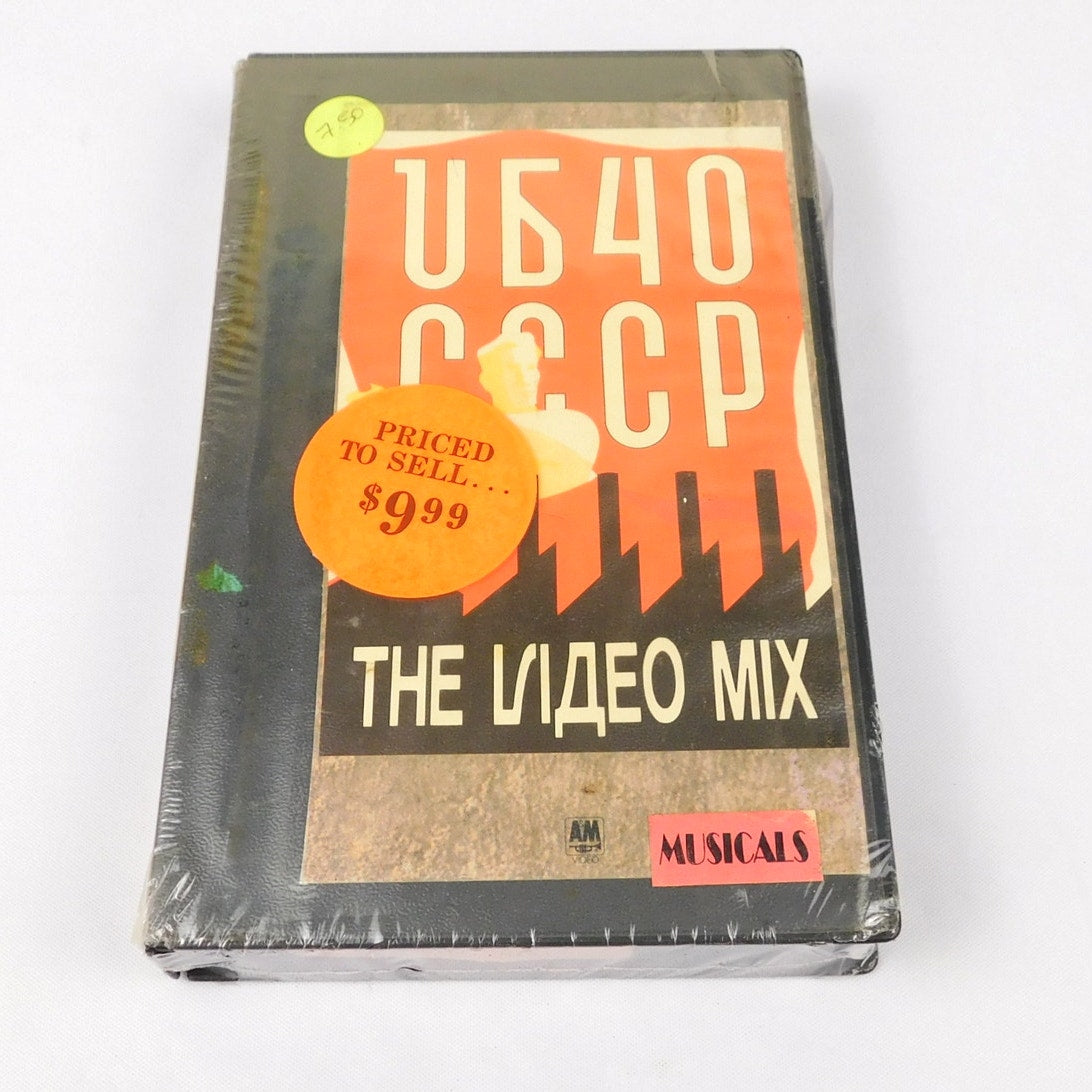 UB40 CCCP The Video Mix 1987 VHS Tape Former Rental Resealed Live In Russia