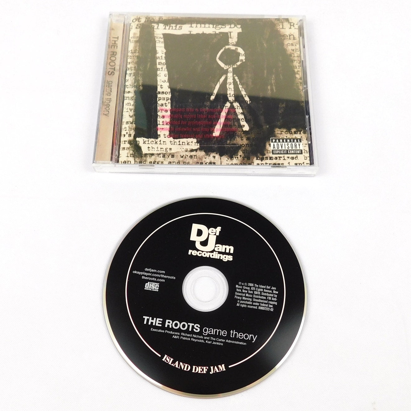 The Roots Game Theory Promo Advance CD 2006 Tested Island Def Jam B0007222-02 PA