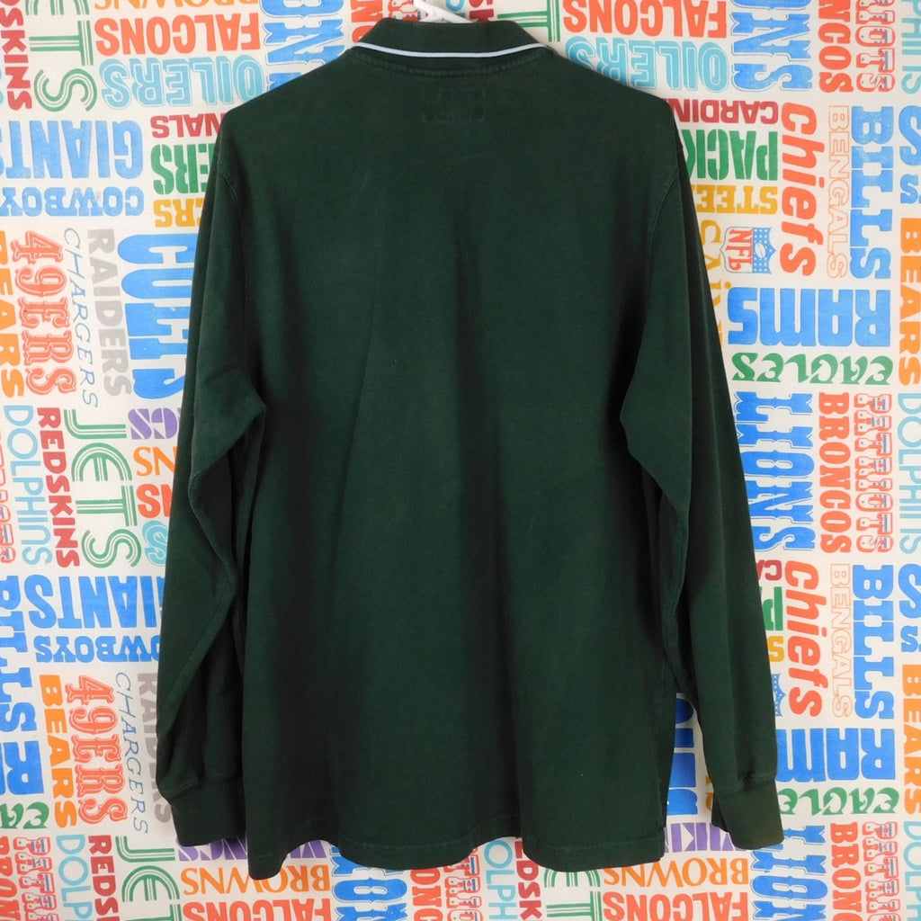 90s Abercrombie & Fitch Long Sleeve Polo Shirt - Size XL
