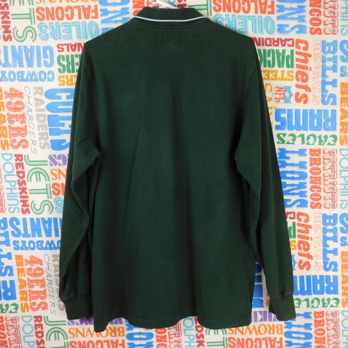90s Abercrombie & Fitch Long Sleeve Polo Shirt - Size XL