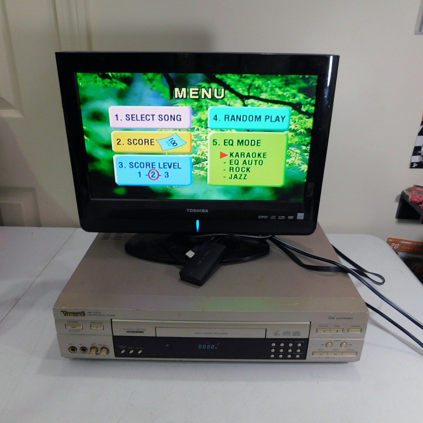 Vintage VCD CD Player Videoke VMP-9000 Karaoke Tested No Remote