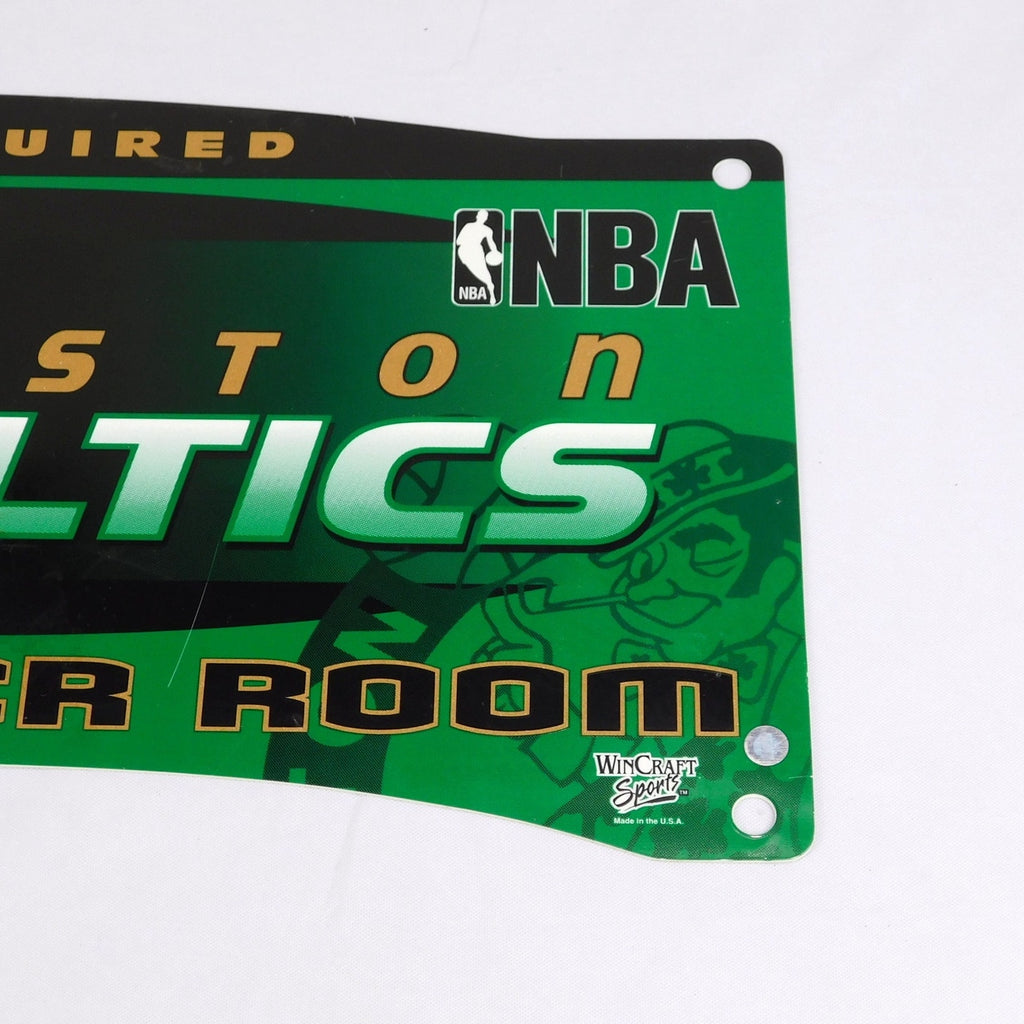 Boston Celtics Locker Room Sign 2005 Wincraft Plastic Wall Mount 18.5x8