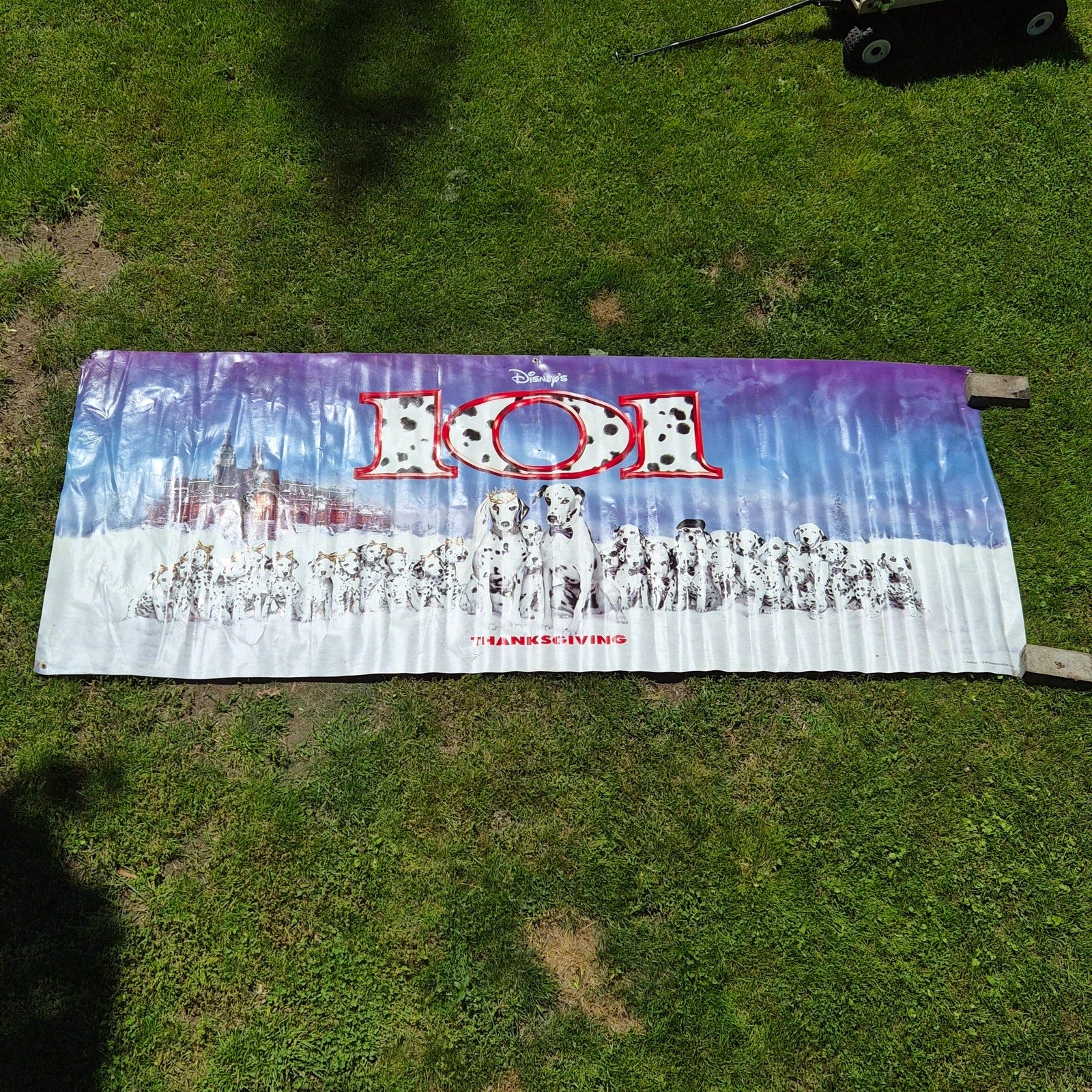 Disney 101 Dalmatians Movie Theater Vinyl Banner 10' x 4' Thanksgiving 1996