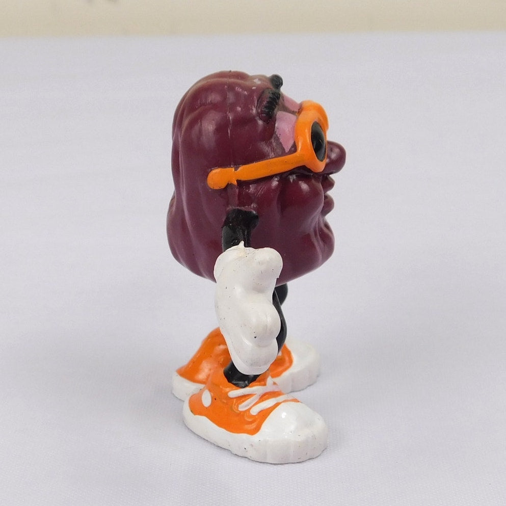 Vintage California Raisins 2" PVC Figure Orange Glasses & Shoes 1987 Calrab
