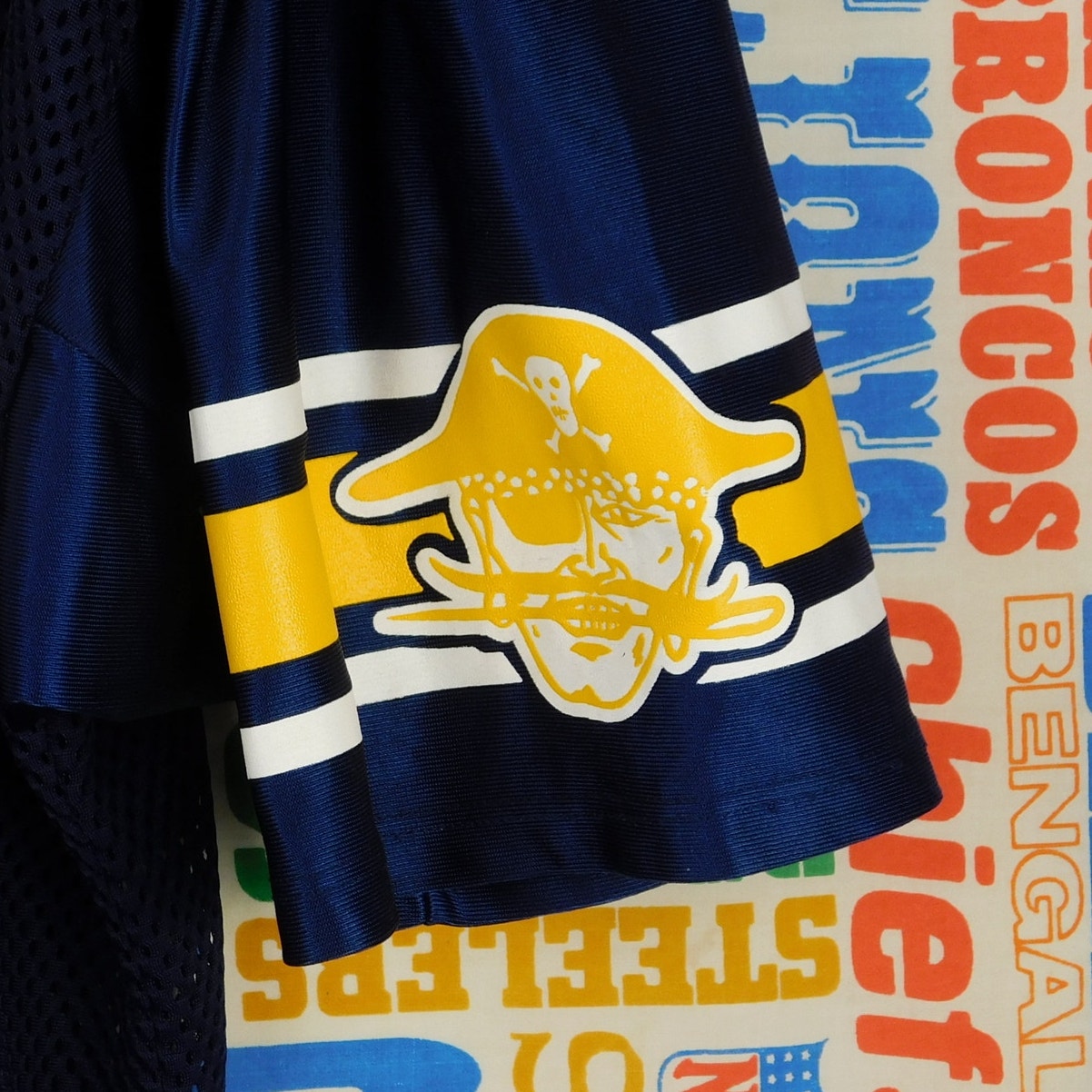 90s Russell Athletic Pirates Mesh Football Jersey - Size L