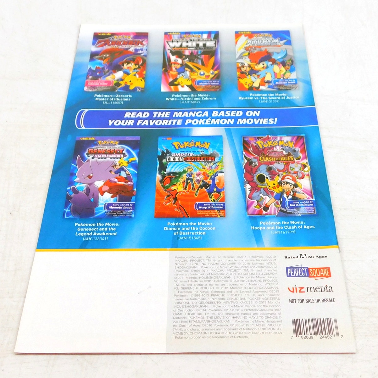 Free Comic Book Day 2016 Pokemon Pocket Comics Perfect Square Santa Harukaze