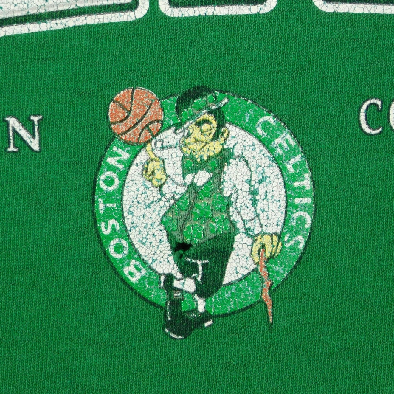 Y2K Faded Boston Celtics T Shirt - Size 2XL