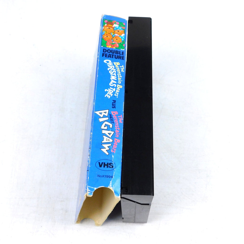 The Berenstain Bears Christmas Tree Bigpaw Double Feature VHS Tested 1990