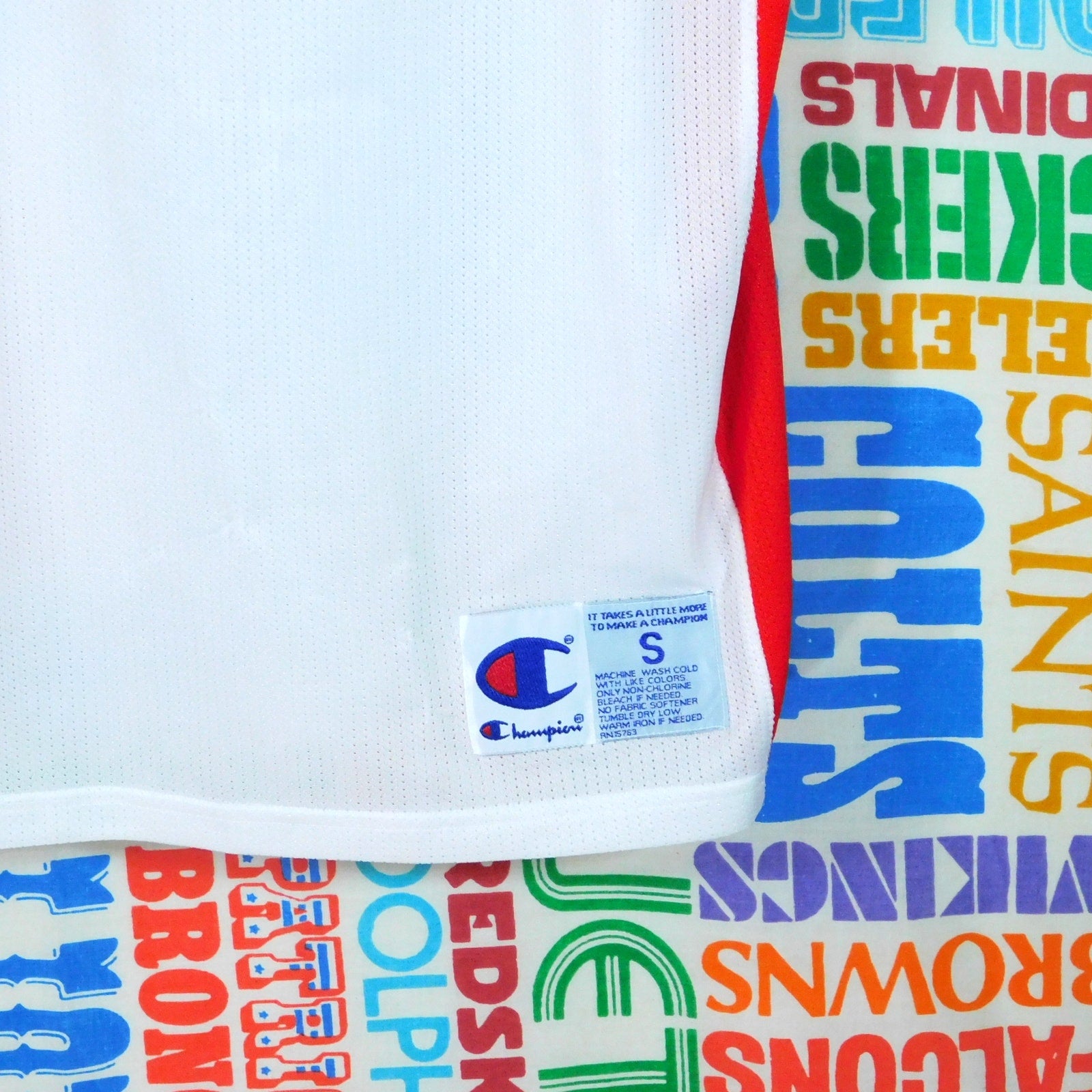 Champion USA Basketball Jersey Size S Mesh White Red Blue United States