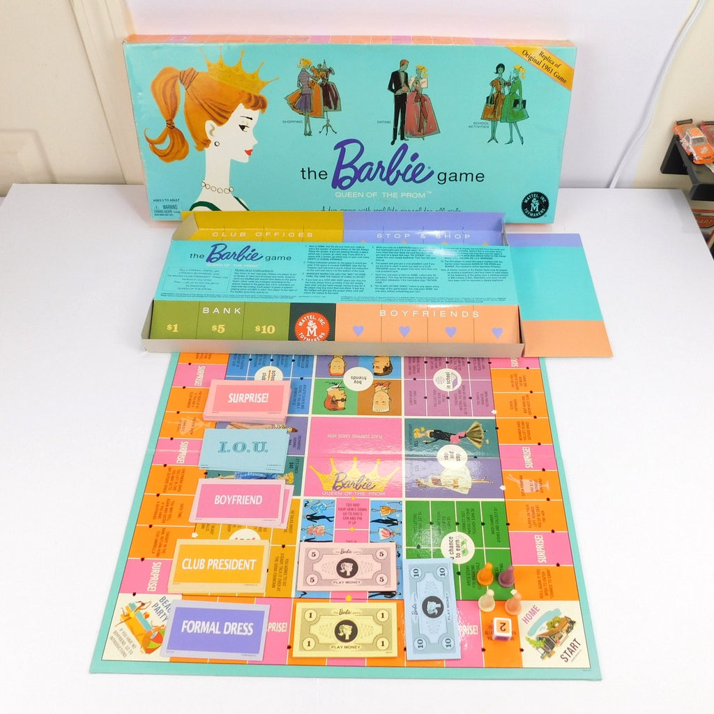 2006 Barbie Queen of the Prom Board Game Complete Mattel Reissue CIB