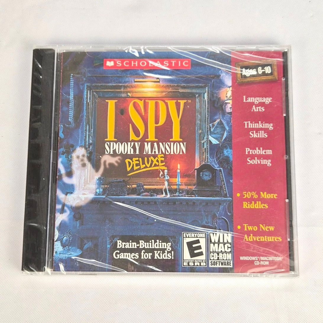 I Spy Spooky Mansion Deluxe PC CD ROM Game New Sealed 2004 Scholastic Win Mac