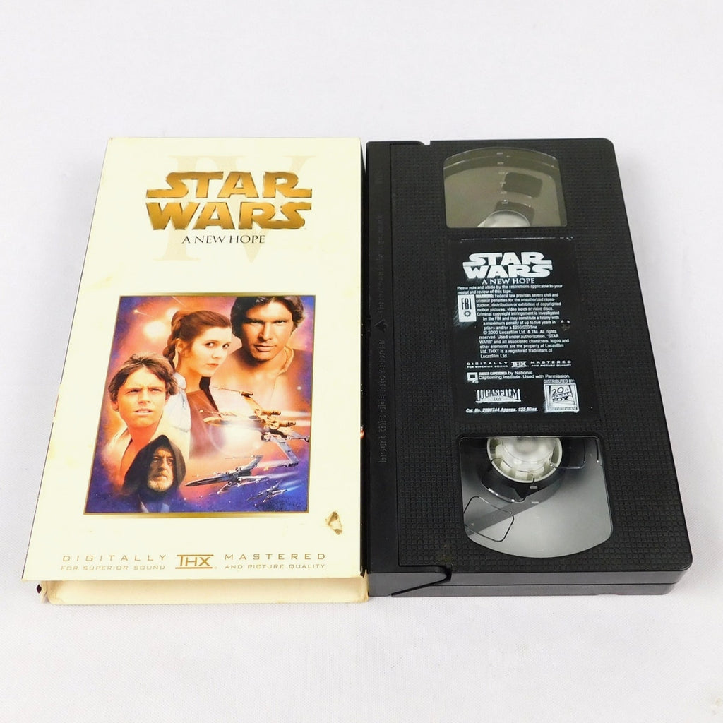 Star Wars A New Hope VHS Tape THX Remaster Tested Working 2000 Release Episode 4