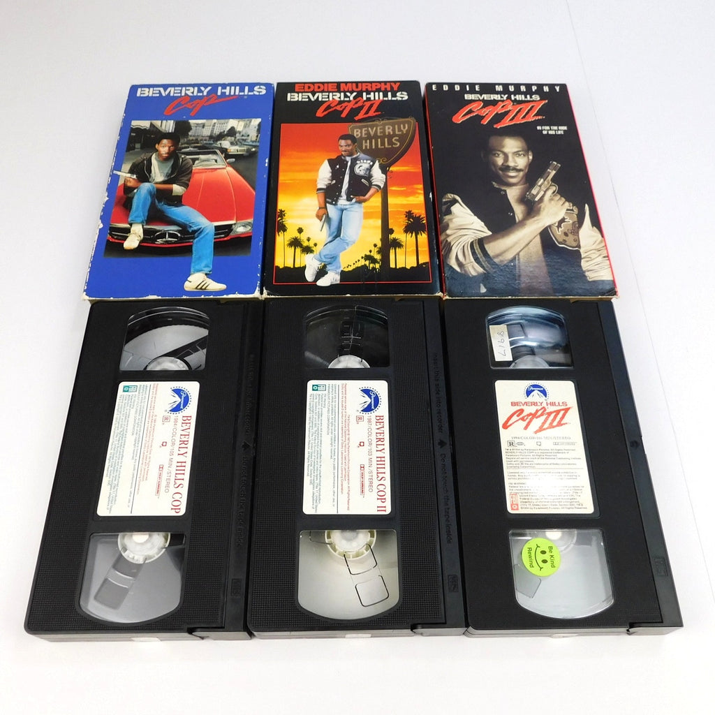 Beverly Hills Cop 1 2 3 VHS Trilogy Lot Eddie Murphy Paramount 1985 1987 1994