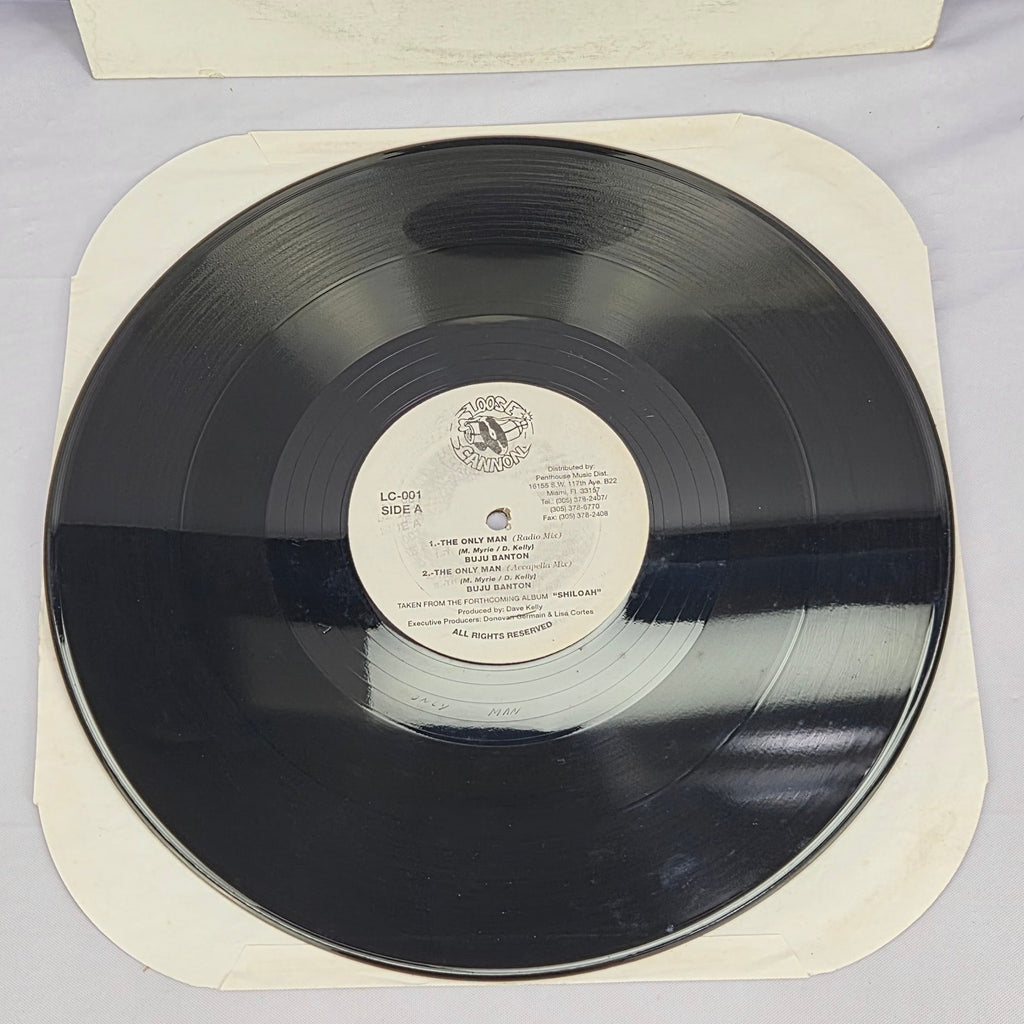 Buju Banton The Only Man Vinyl Record Promo Single 12" LC-001 Loose Cannon 1995