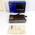 Vintage Sears 572.3232 AM FM LED Alarm Clock Radio Woodgrain Box Manual Tested