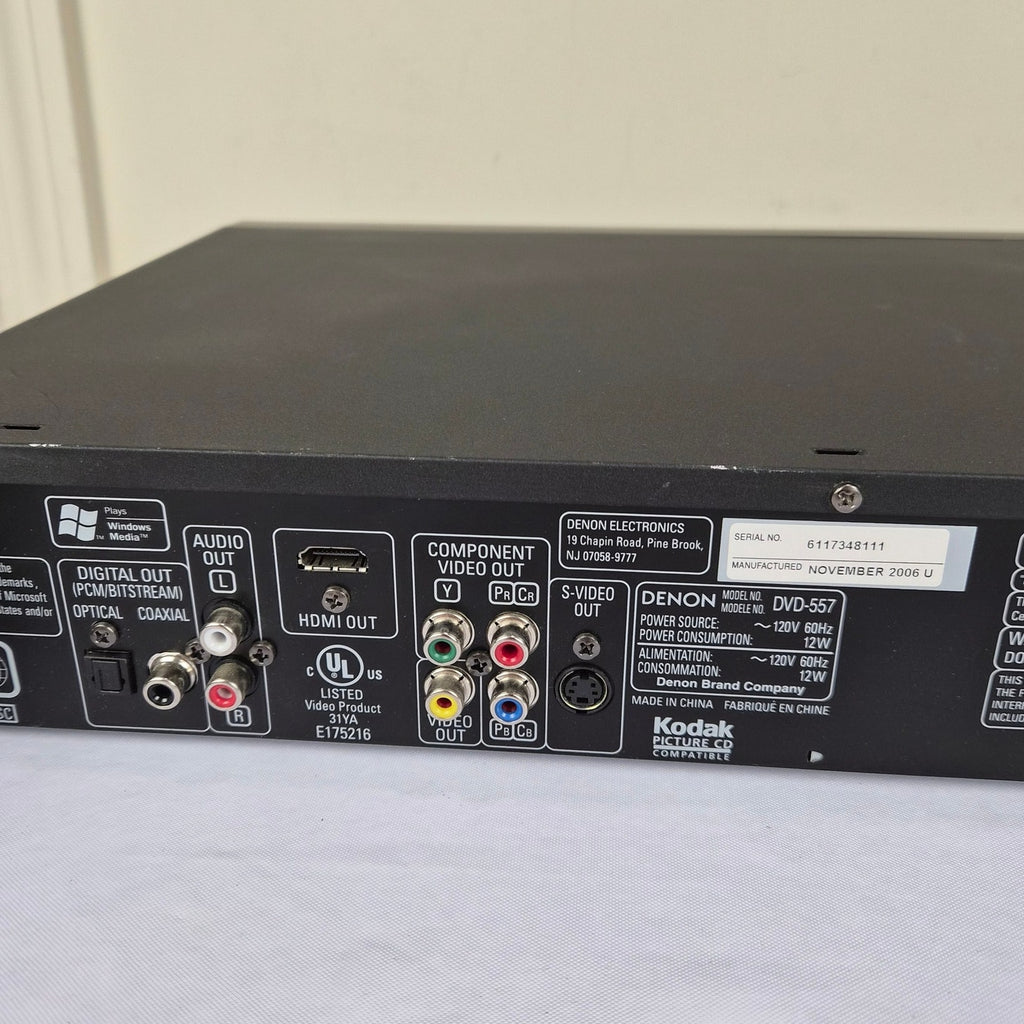 Denon DVD-557 DVD CD SACD Player HDMI Out Tested No Remote 2006