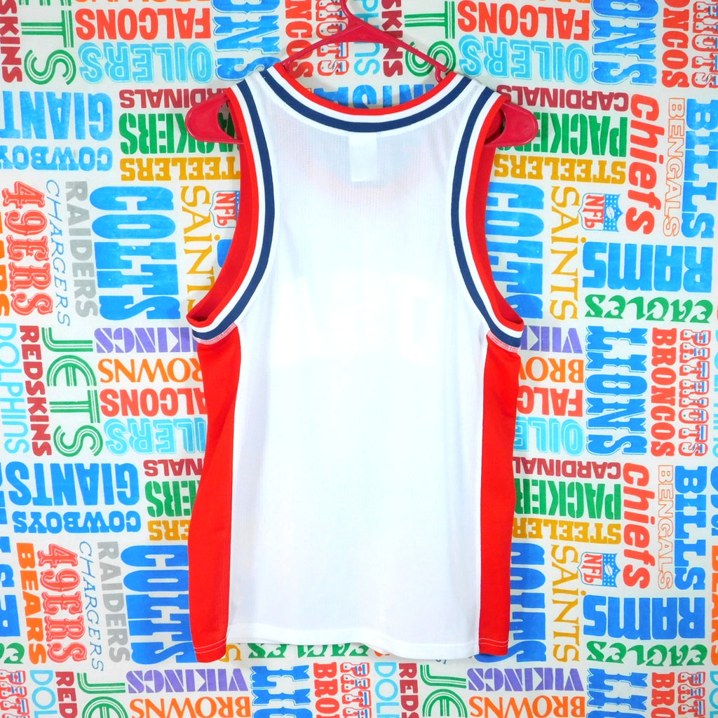 Champion USA Basketball Jersey Size S Mesh White Red Blue United States