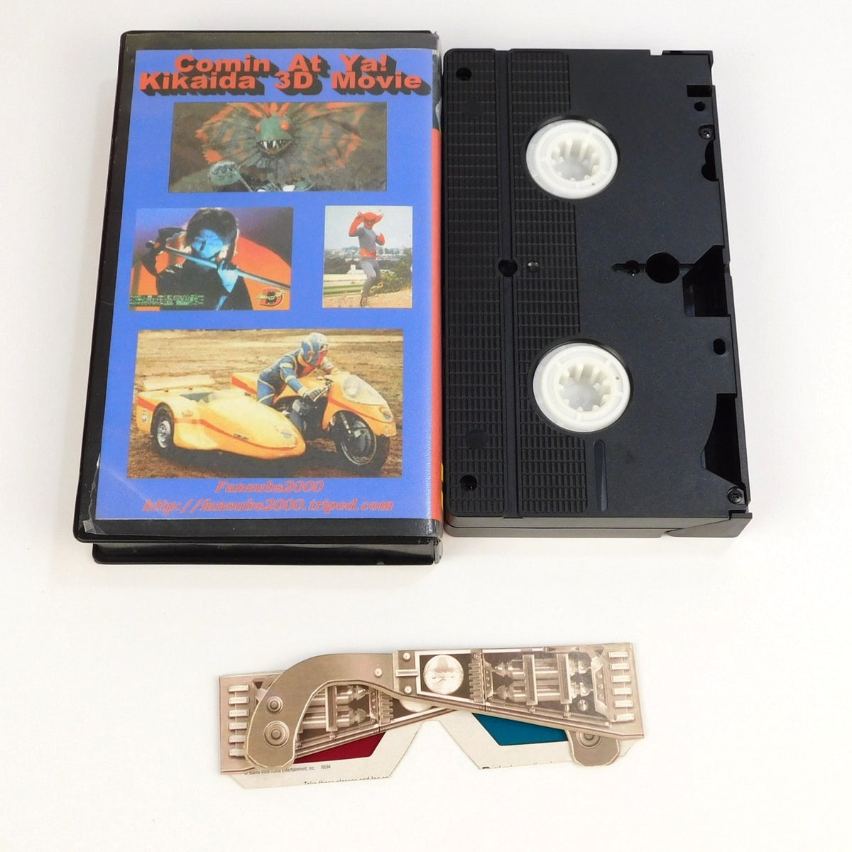 Kikaida 3D Movie VHS Fansubs2000 English Sub w/ 3D Glasses Tokusatsu Kikaider