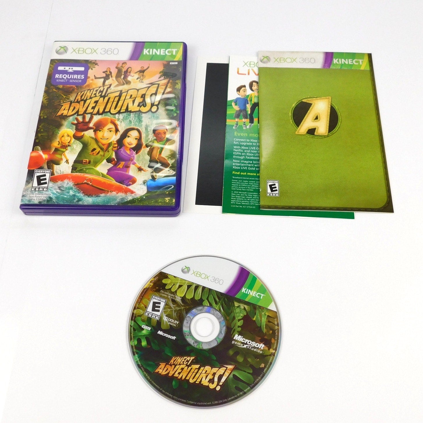Kinect Adventures Microsoft Xbox 360 Tested Working Complete CIB