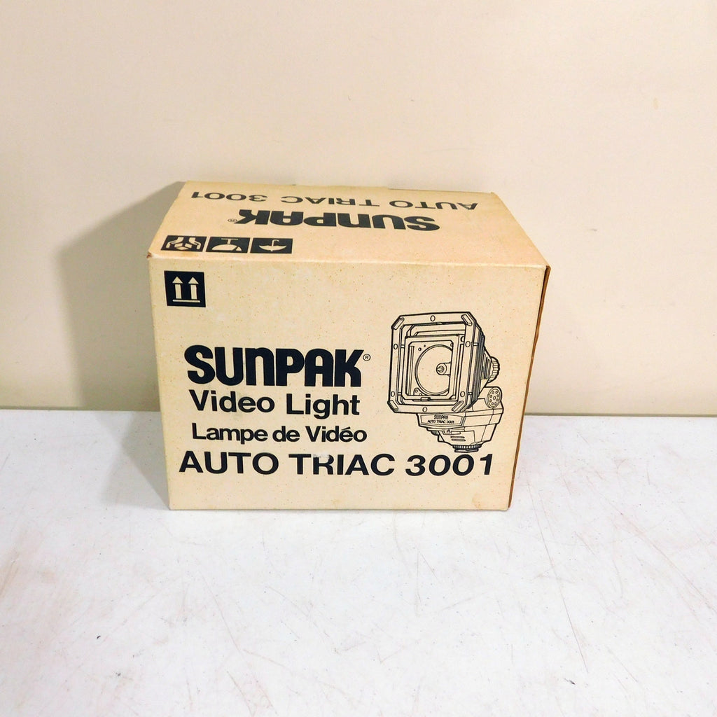 Vintage Sunpak Video Light Auto Triac 3001 Tested Working In Box