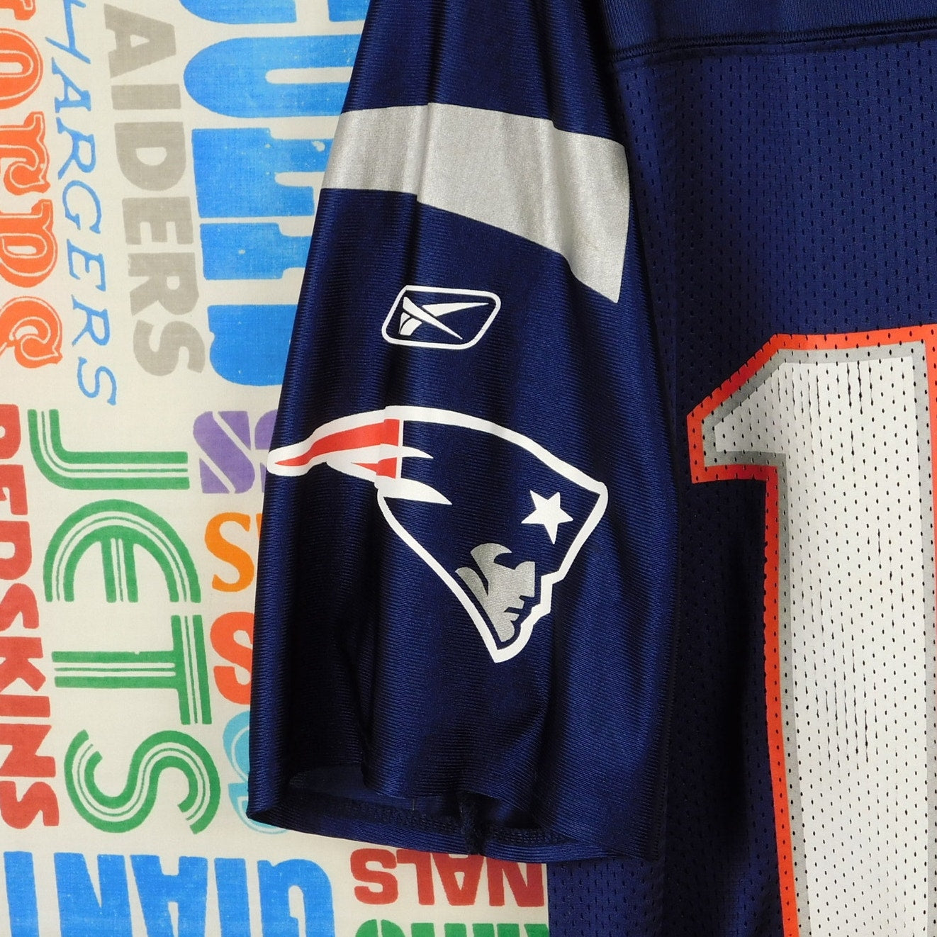 Y2K New England Patriots Tom Brady Jersey (screened) - Size L