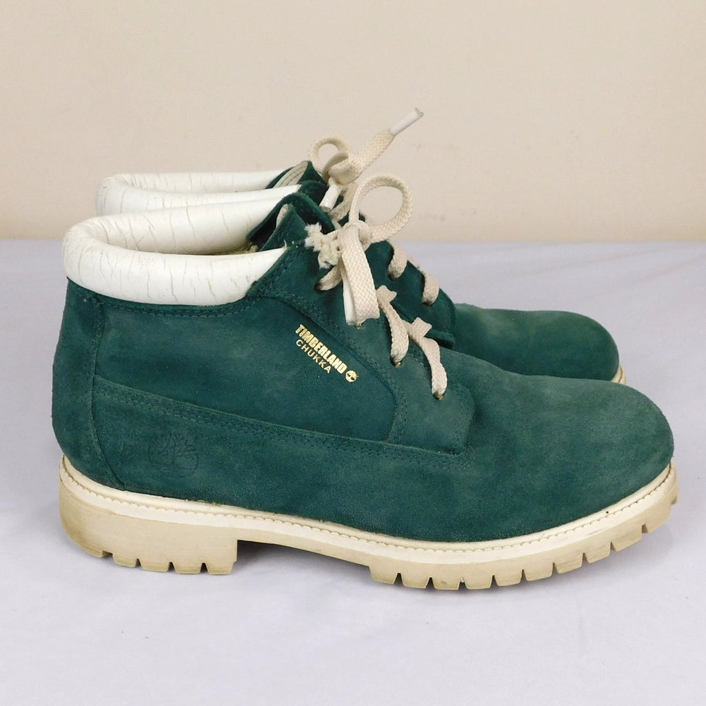 Late 90s Green Suede Timberland Chukka Boots - Size Men's 8.5